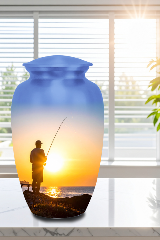 Fishing Urns for Ashes Fisherman Cremation Urns Bass Memorial Urn