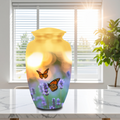 Urns for ashes butterfly design cremation urns for adults aluminum memorial set 200 cubic inch large keepsake
