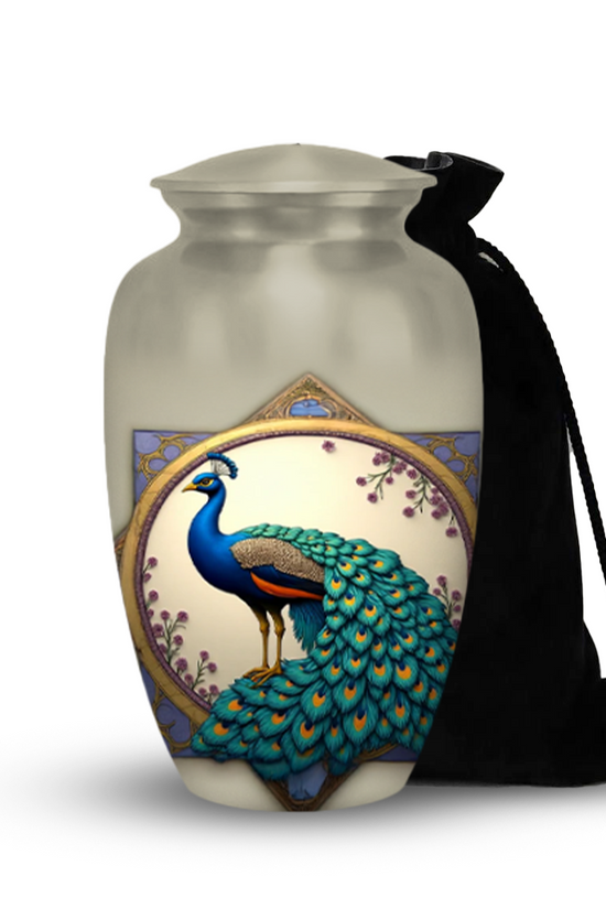 peacock Urns for Ashes