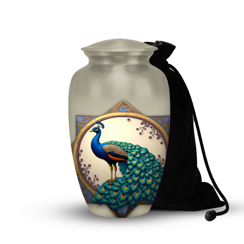 peacock Urns for Ashes