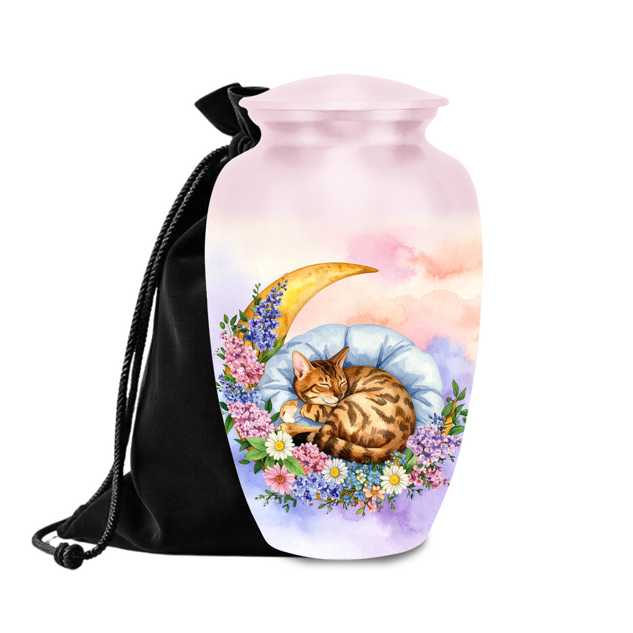 Sleeping Cat Urn  
