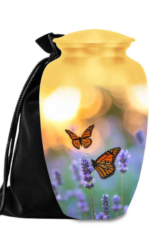 Butterfly cremation urns for sale butterfly memorial urns for ashes all angles aluminum construction

