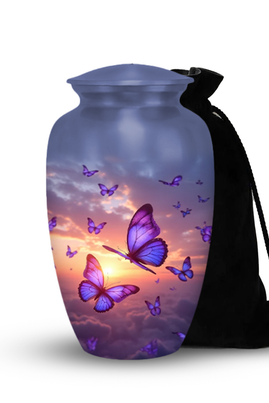 Purple Butterfly Urns for Ashes