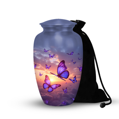 Purple Butterfly Urns for Ashes