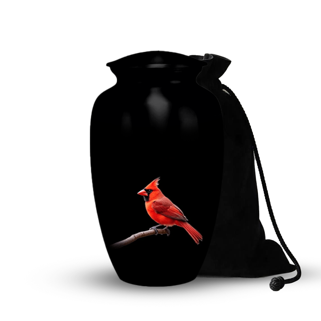 cardinal Bird Urns for Ashes