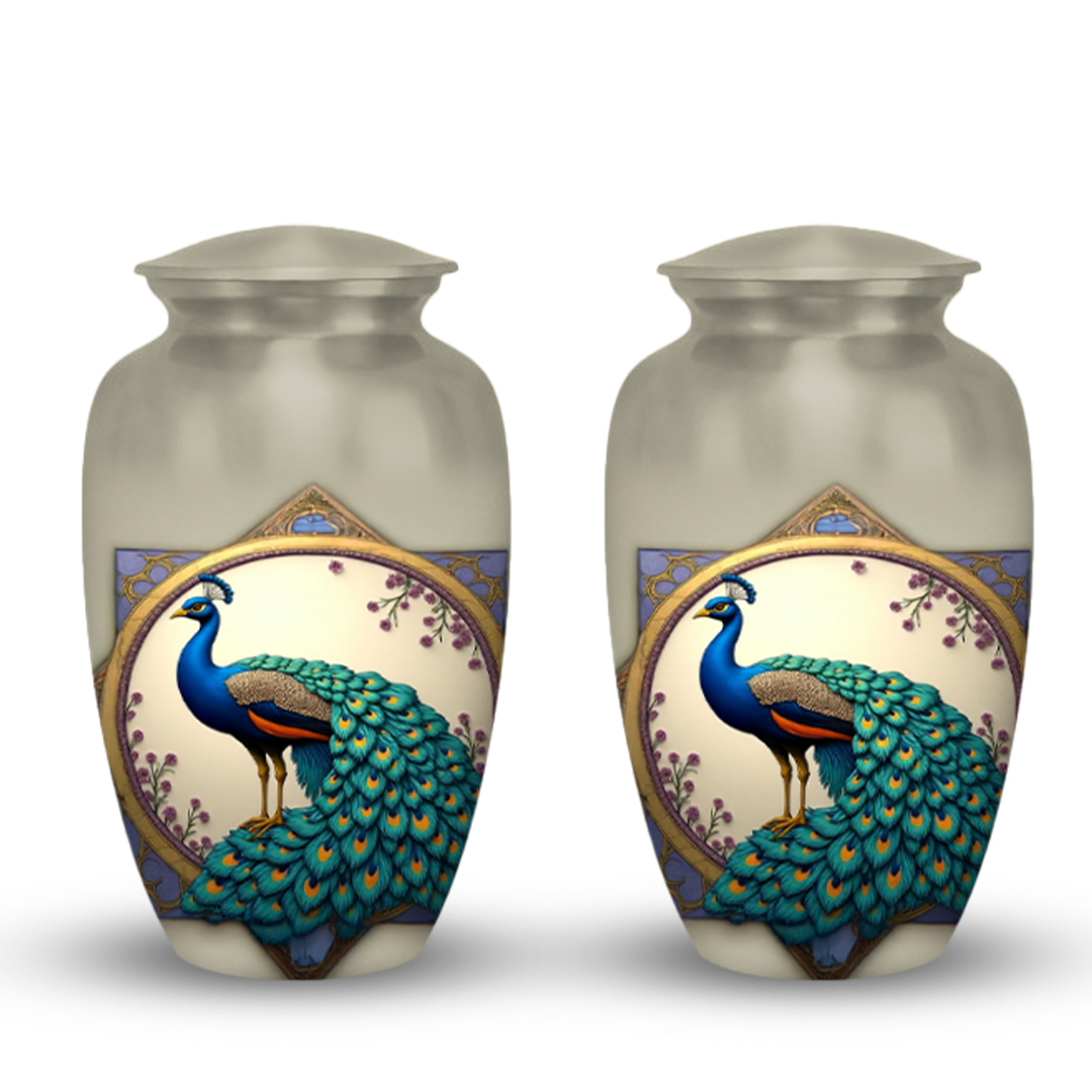 peacock Cremation Urns 