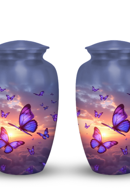 Purple Butterfly Urns for Ashes