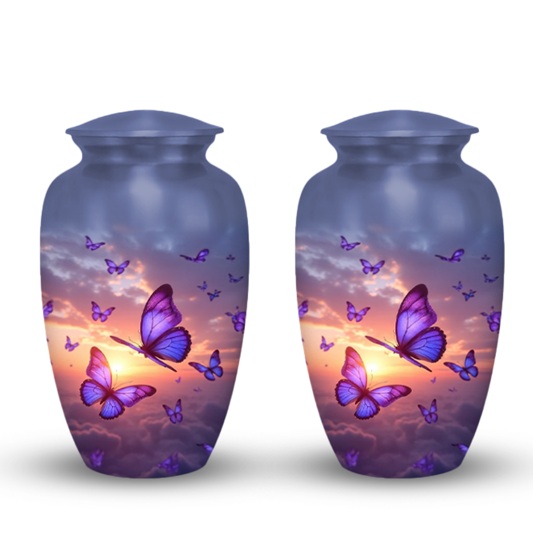 Purple Butterfly Urns for Ashes
