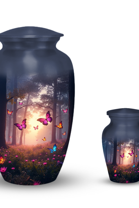 Pink Butterfly Urns for Ashes keepsake Adult Urns for Human Ashes