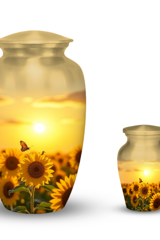 Sunfloer urns for ashes