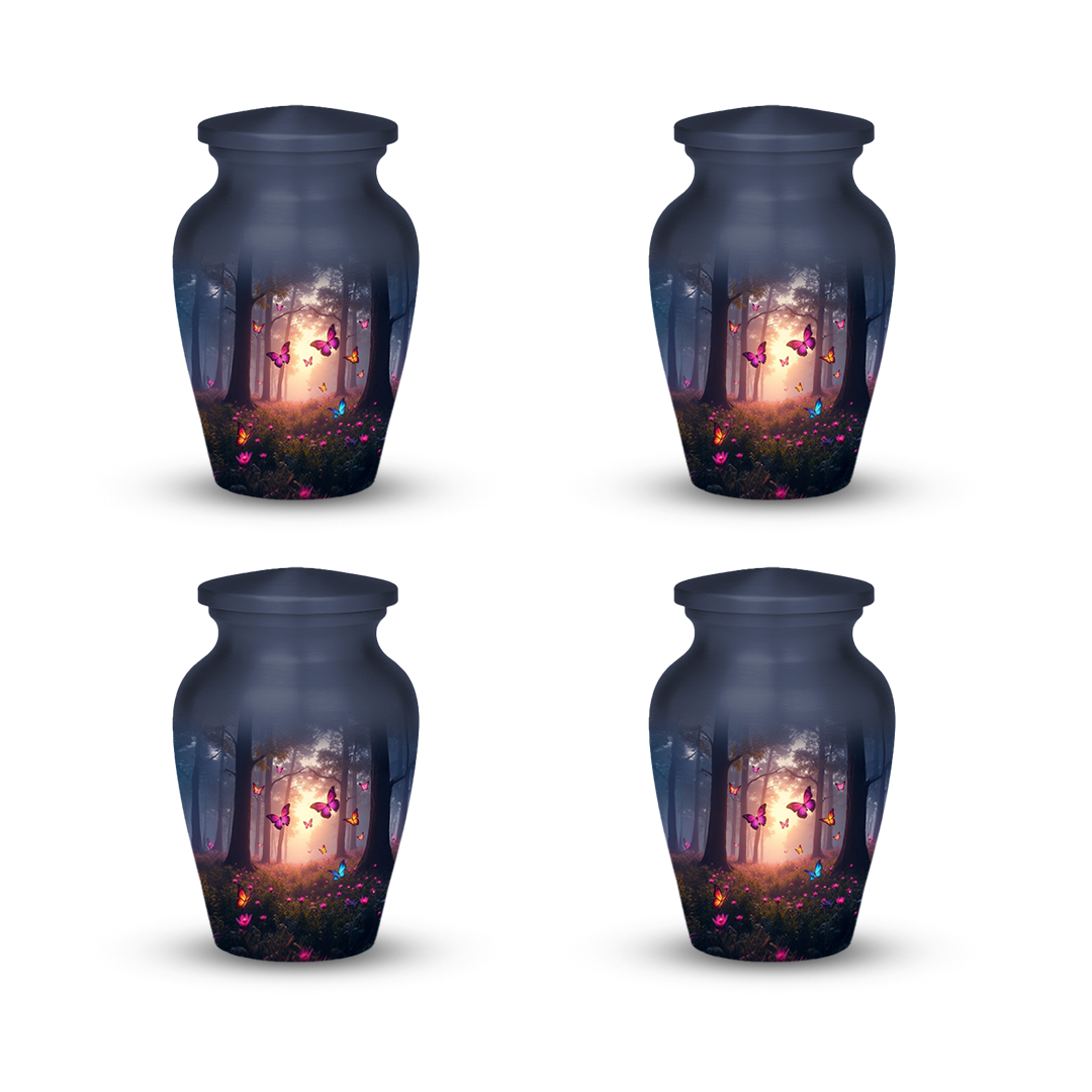 Pink Butterfly Urns for Ashes keepsake Adult Urns for Human Ashes