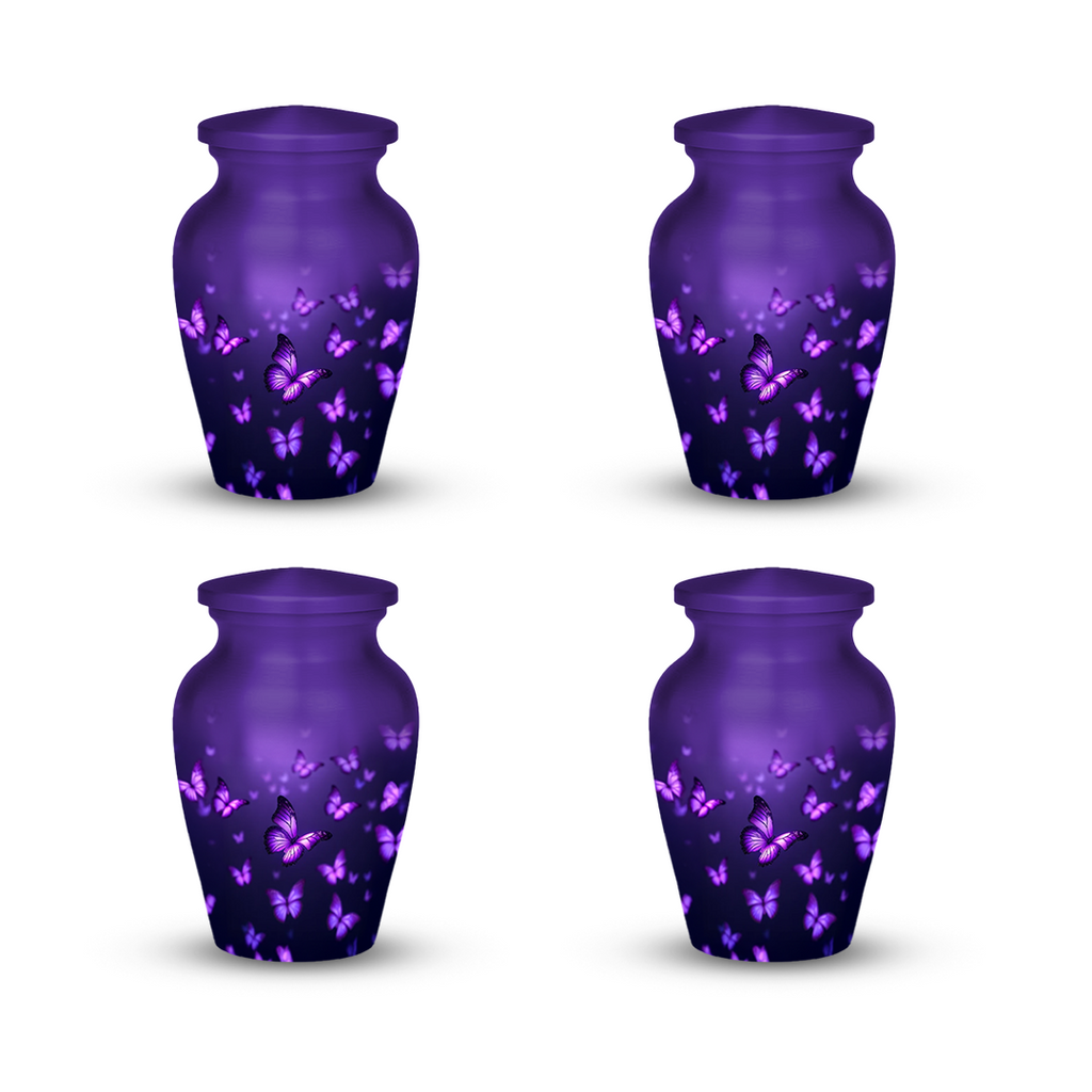 Purple Butterfly Cremation Urn for Human Ashes – Urns for Women, Mom, or Loved Ones