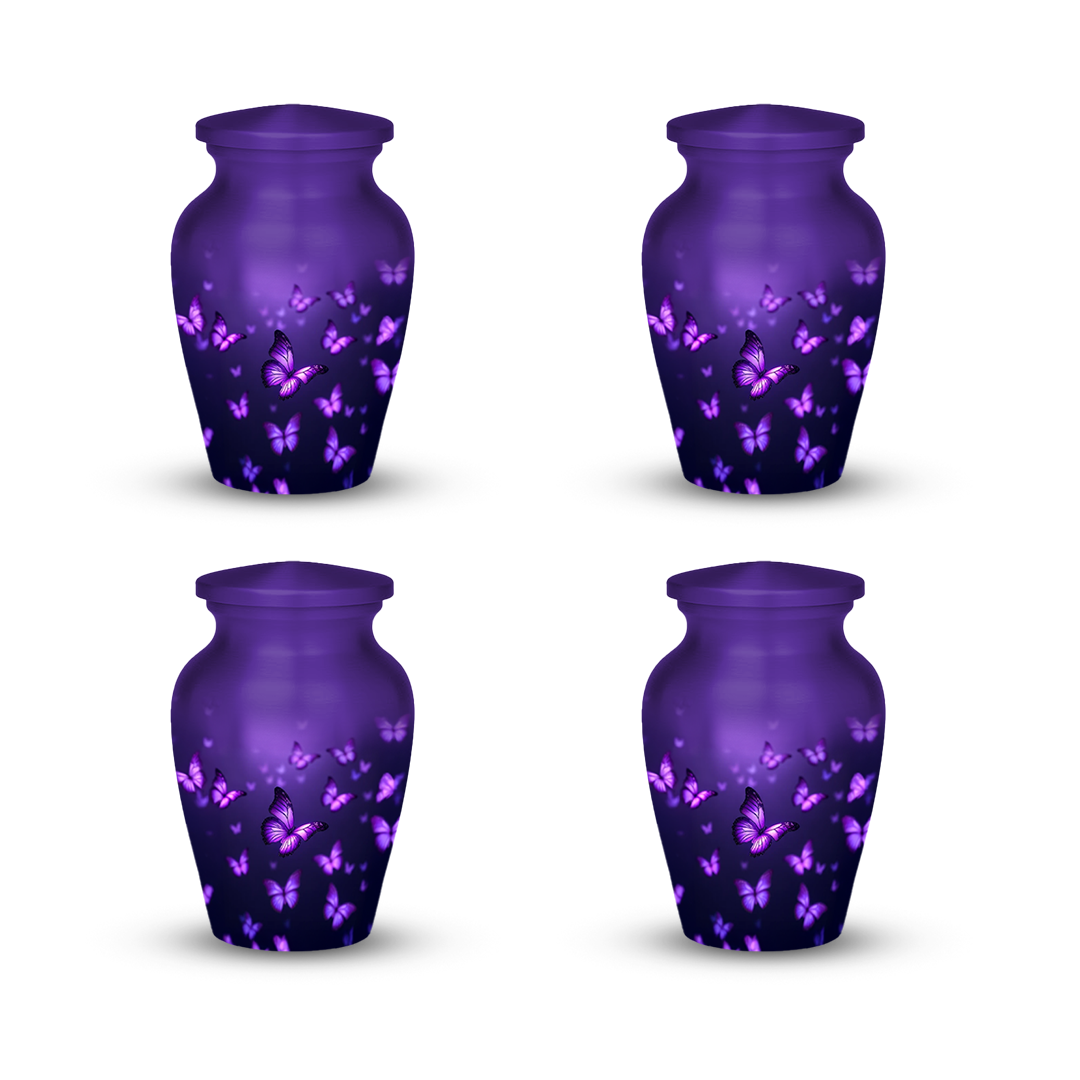 Purple Butterfly Cremation Urn for Human Ashes – Urns for Women, Mom, or Loved Ones