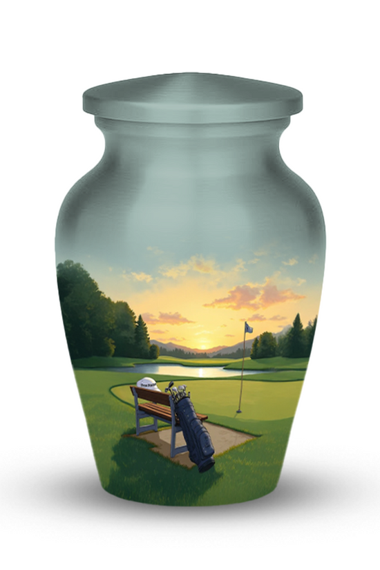 Golf Cremation Urn for Human Ashes – Sports Memorial Urns for Men, Dad, or Golf Lovers