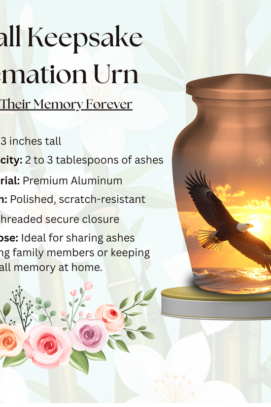 Eagle urns for dad memorial gift nature cremation urns for adults wildlife themed funeral packaging