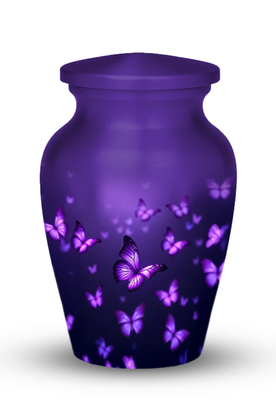 Purple Butterfly Cremation Urn for Human Ashes – Urns for Women, Mom, or Loved Ones