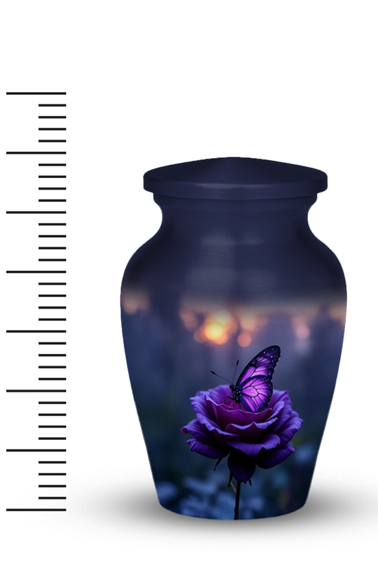 Purple Butterfly Cremation Urn for Human Ashes - Urns for Women, Mom, or Loved Ones