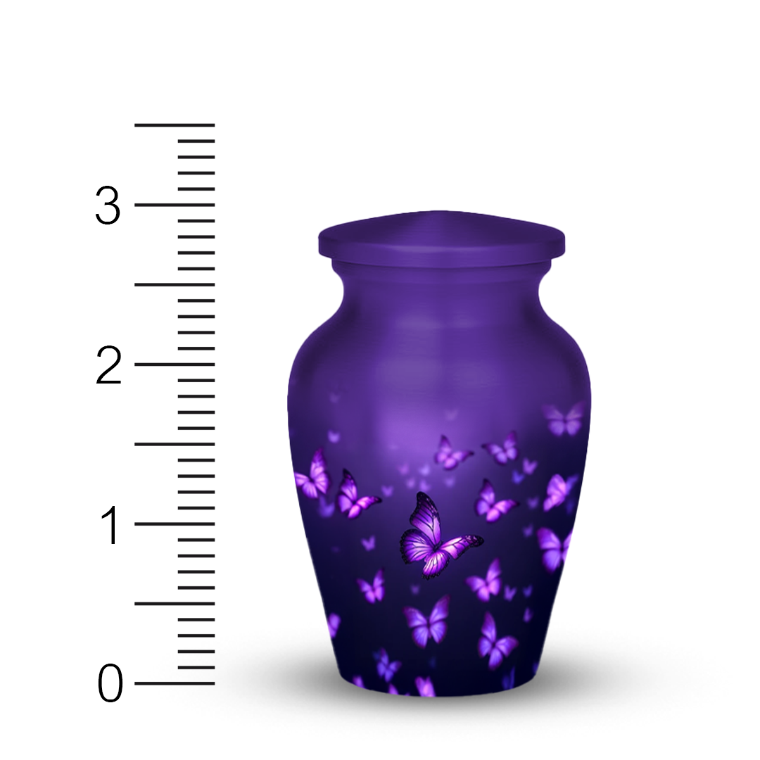 Purple Butterfly Cremation Urn for Human Ashes – Urns for Women, Mom, or Loved Ones