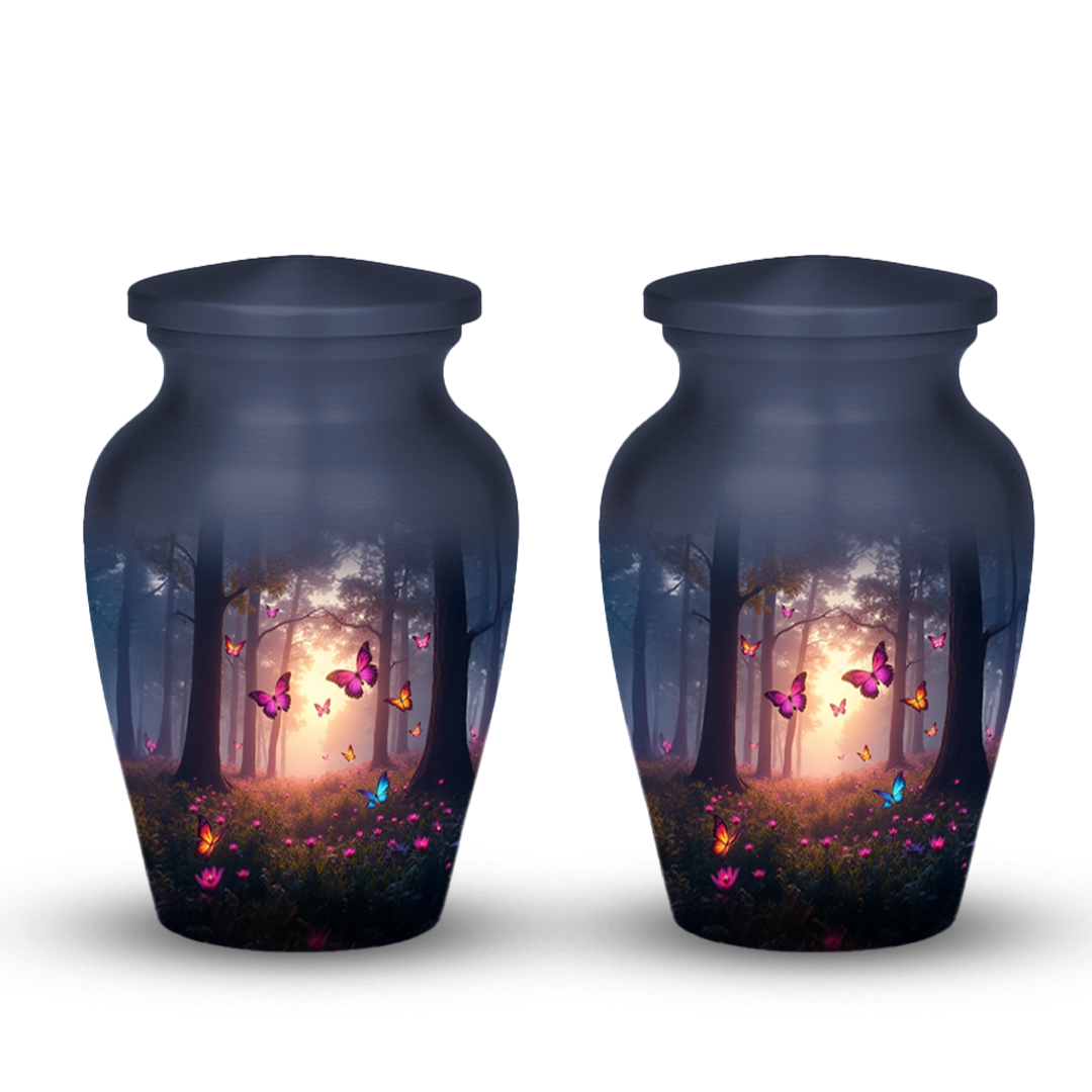Pink Butterfly Urns for Ashes keepsake Adult Urns for Human Ashes