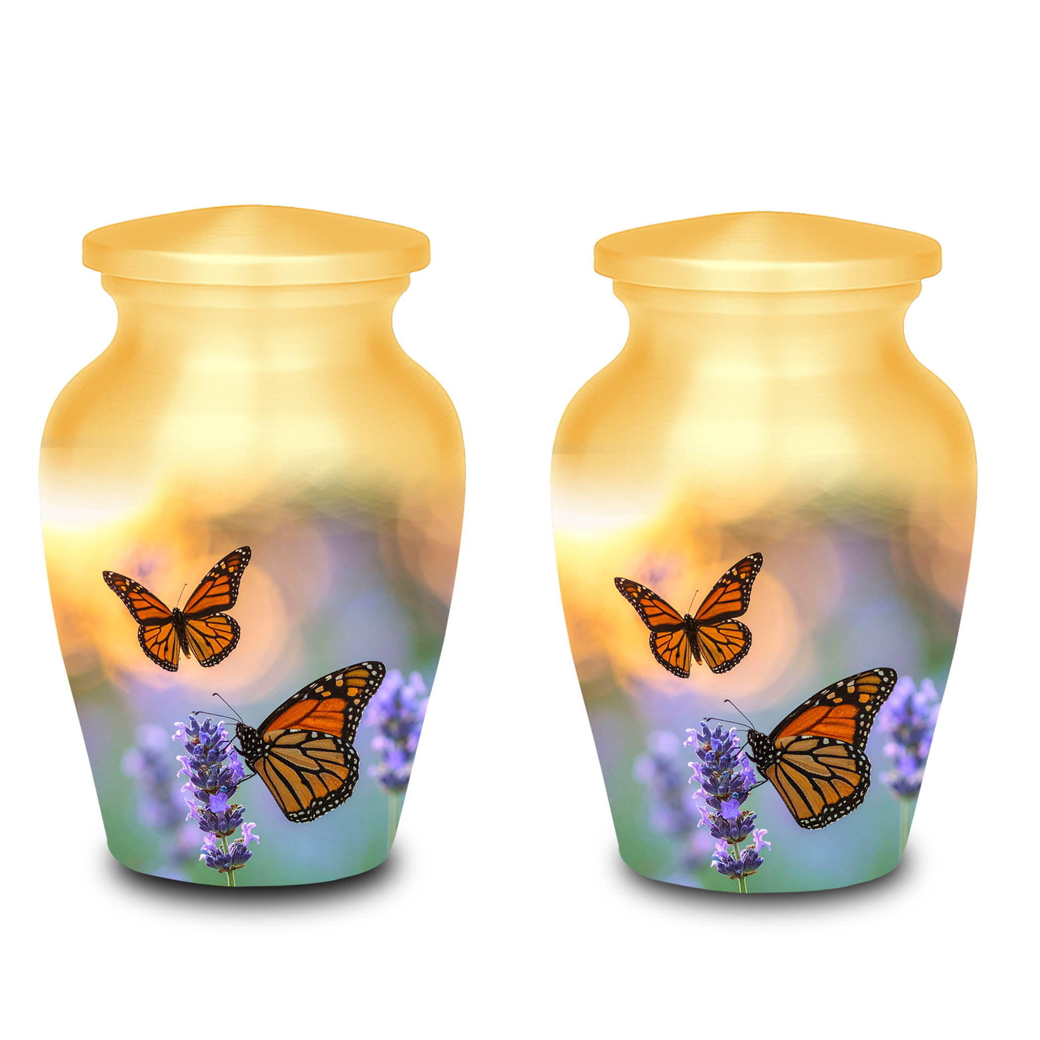 Cremation urns for adults secure threaded lid closure aluminum funeral urns for sale safe ash storage
