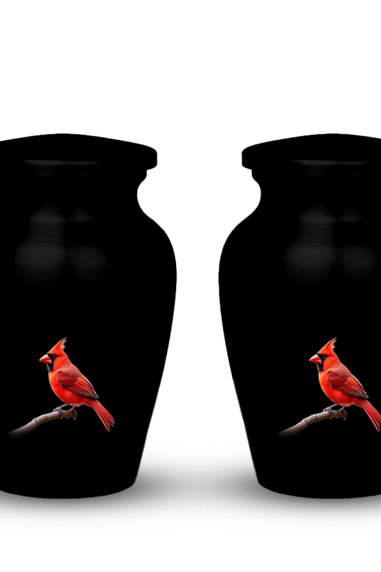 Red Cardinal Cremation Urn for Human Ashes – Memorial Bird Urns for Women, Mom, or Nature Lovers