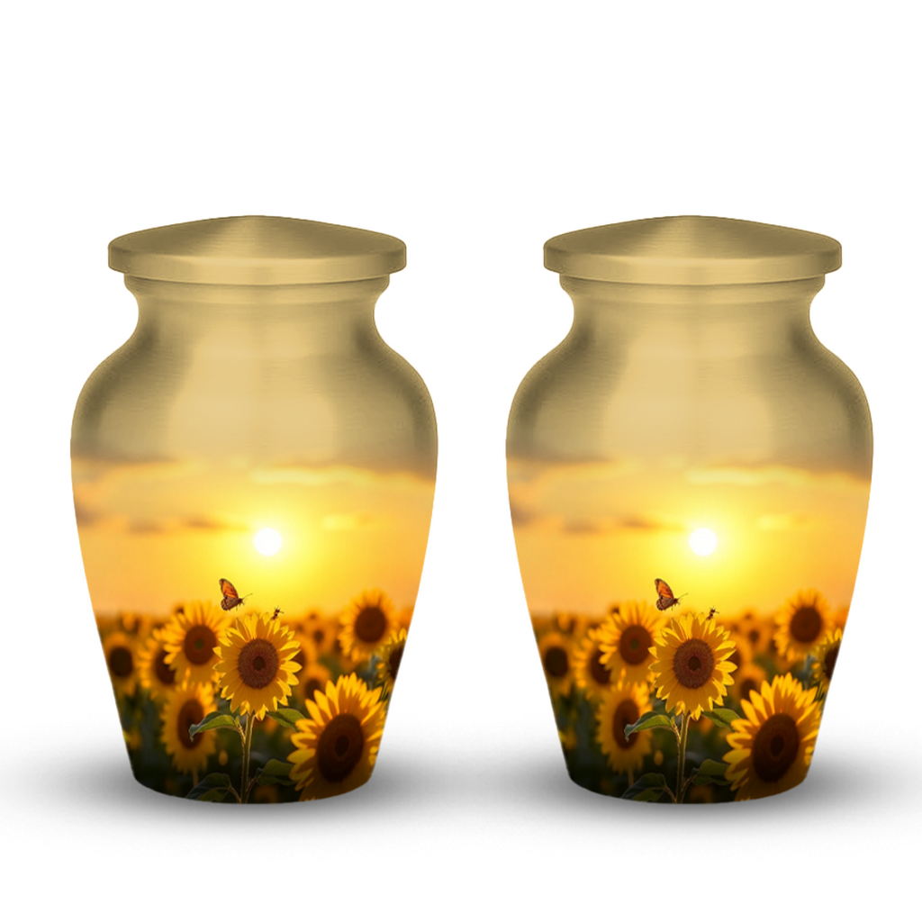 Sunflower Urns for Human Ashes keepsake Memorial Urns for Mom