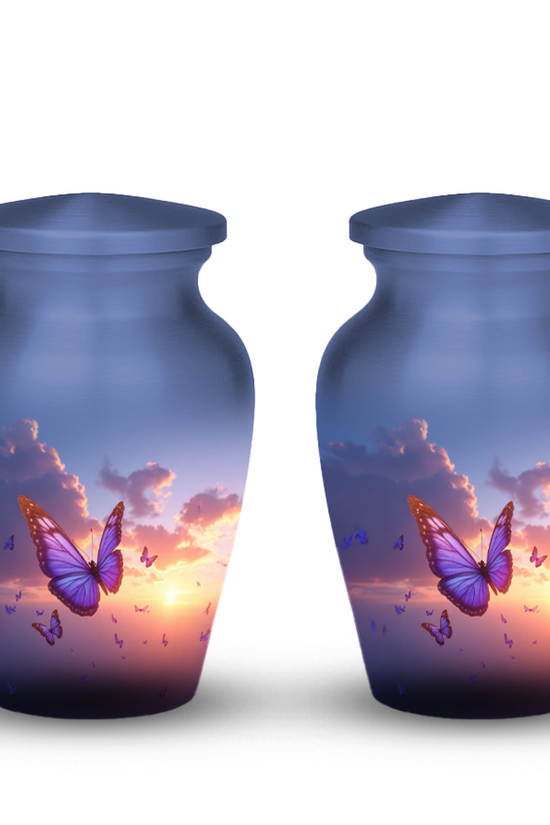 Sunset Butterfly Cremation Urn for Human Ashes – Memorial Urns for Women, Mom, or Loved Ones