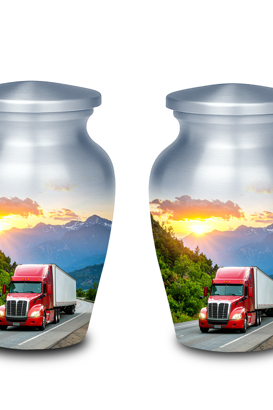 Large truck urn for adult ashes — perfect memorial keepsake