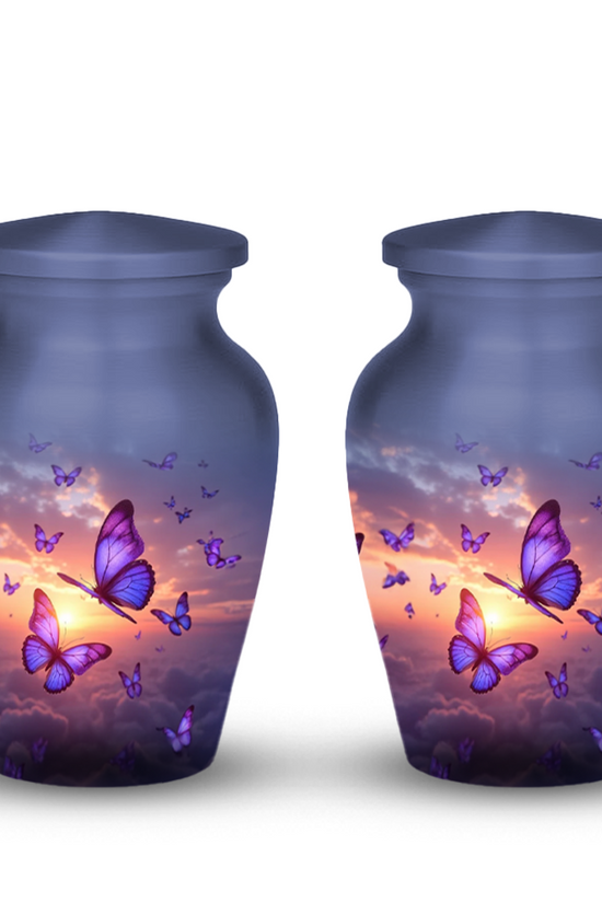 Sunset Butterfly Cremation Urn for Human Ashes – Urns for Women, Mom, or Loved Ones