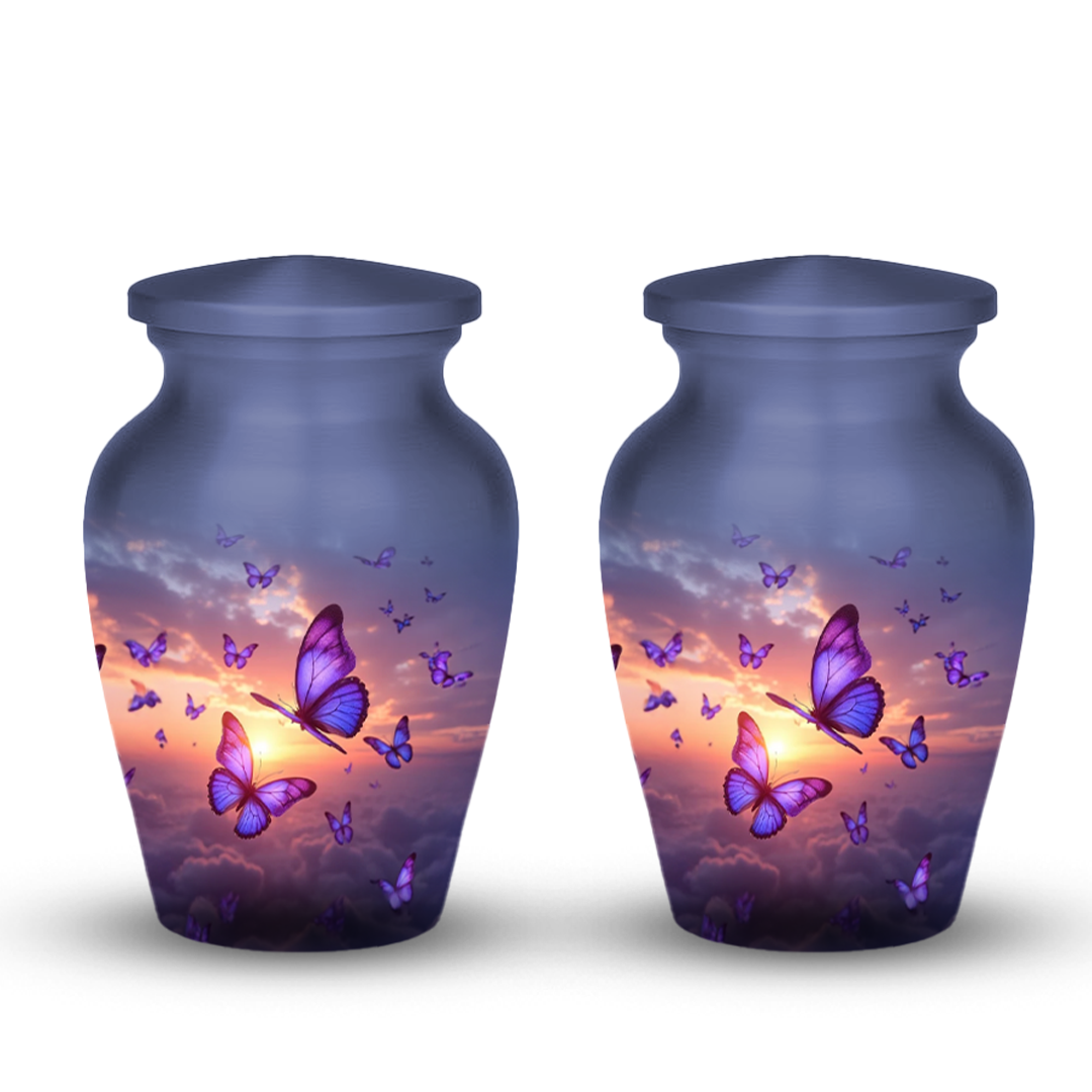 Sunset Butterfly Cremation Urn for Human Ashes – Urns for Women, Mom, or Loved Ones