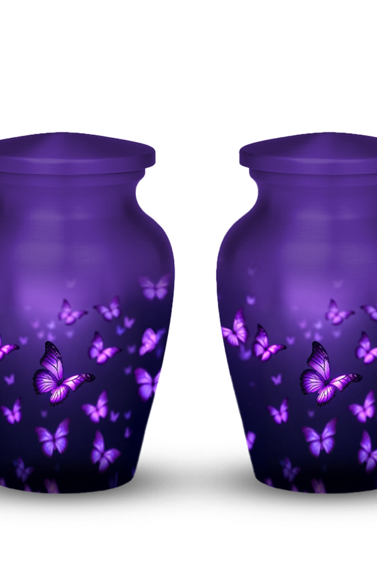 Purple Butterfly Cremation Urn for Human Ashes – Urns for Women, Mom, or Loved Ones