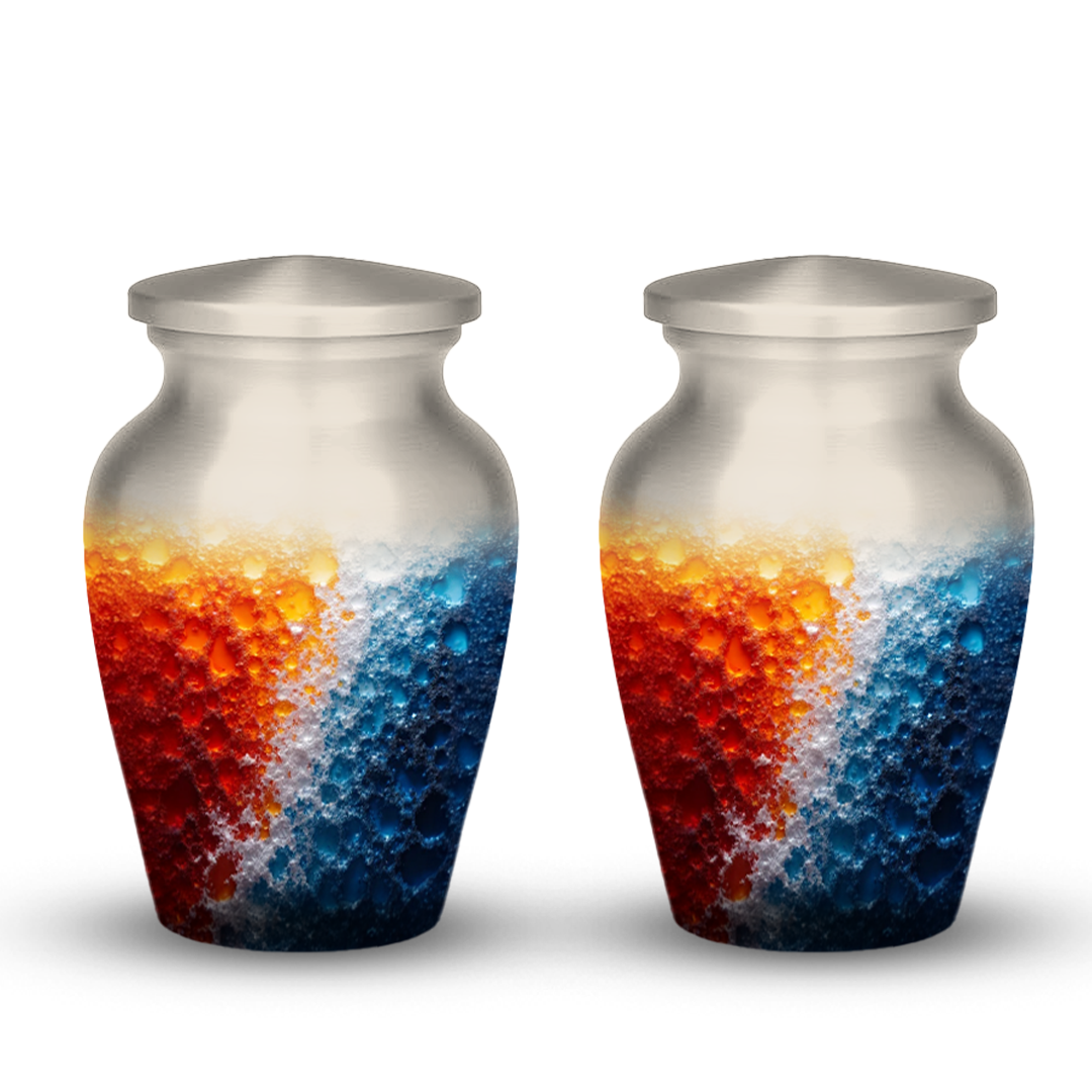 Abstract Design Cremation Urns for Human Ashes – Modern Memorial Urns for Adults, Men or Women