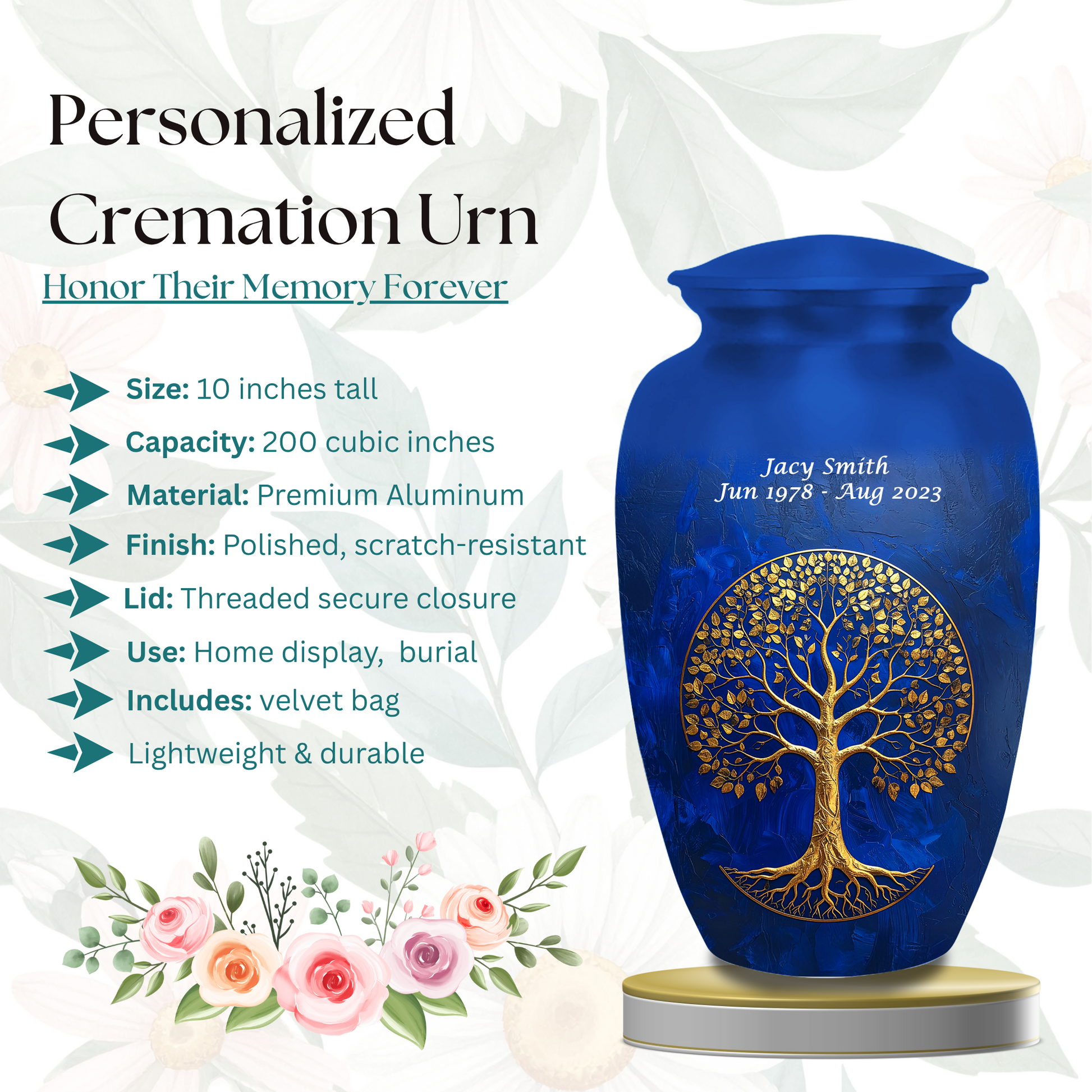 Personalized Cremation Urn
