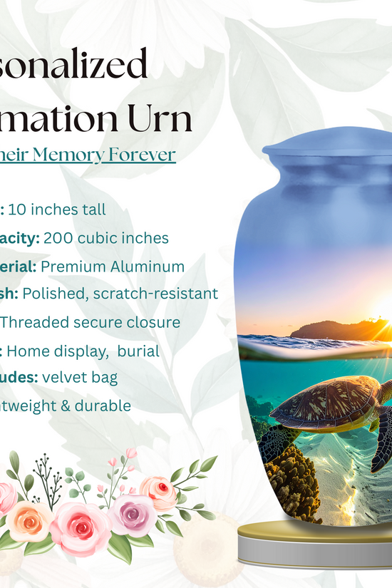 Sea Turtle Urn for Human Ashes 