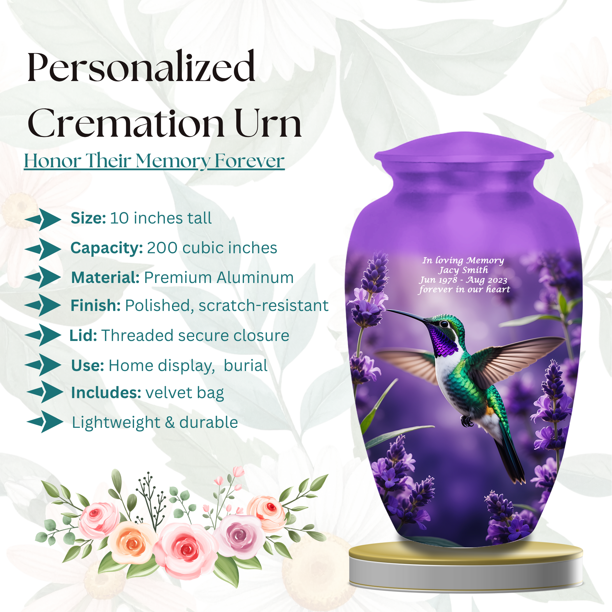 Floral Urn for Women
