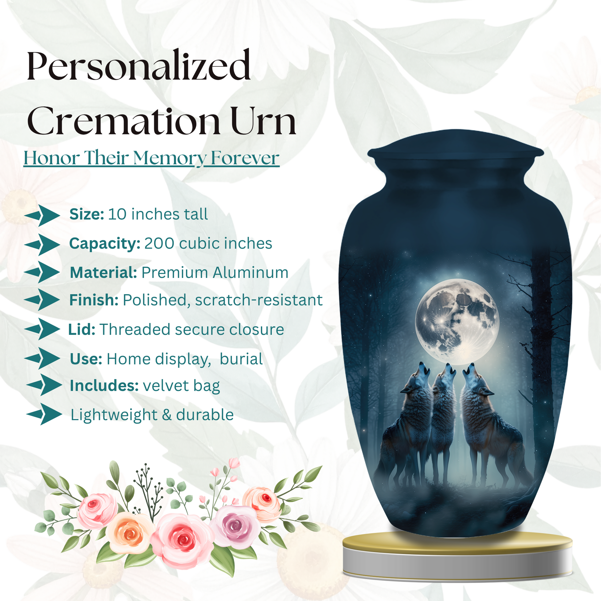 Cremation Urn for Human Ashes
