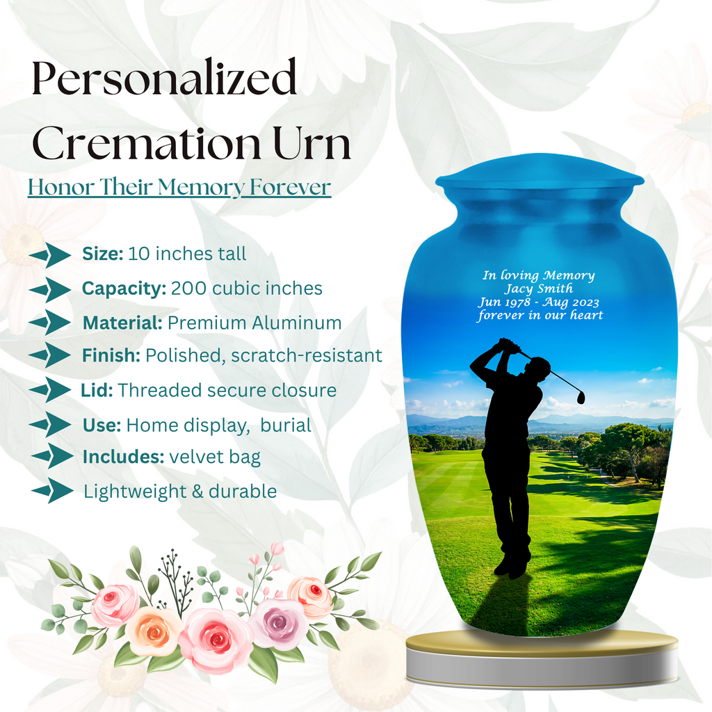 Golf Memorial Urn
