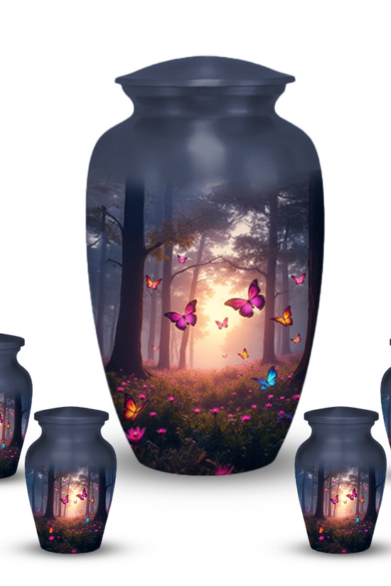 Pink Butterfly Urns for Ashes keepsake Adult Urns for Human Ashes