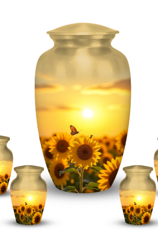 Sunflower Urns for Human Ashes keepsake Memorial Urns for Mom