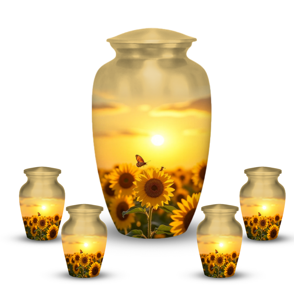 Sunflower Urns for Human Ashes keepsake Memorial Urns for Mom