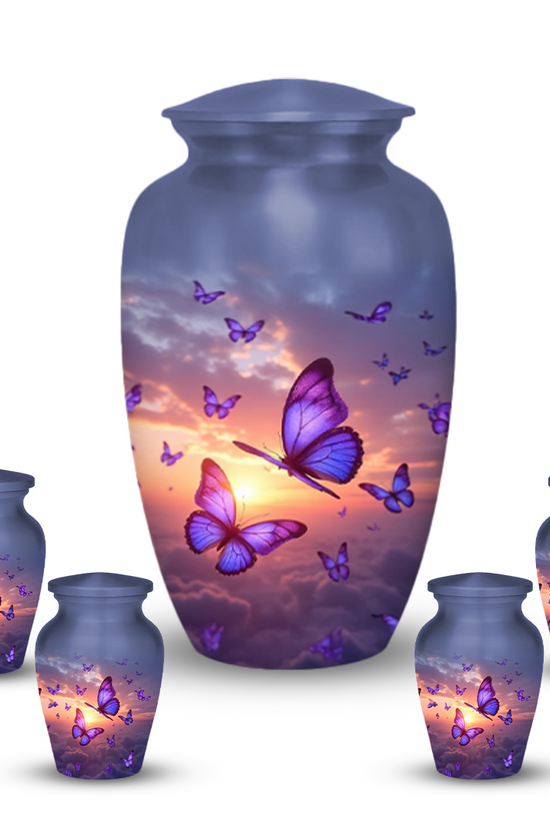 Sunset Butterfly Cremation Urn for Human Ashes – Urns for Women, Mom, or Loved Ones