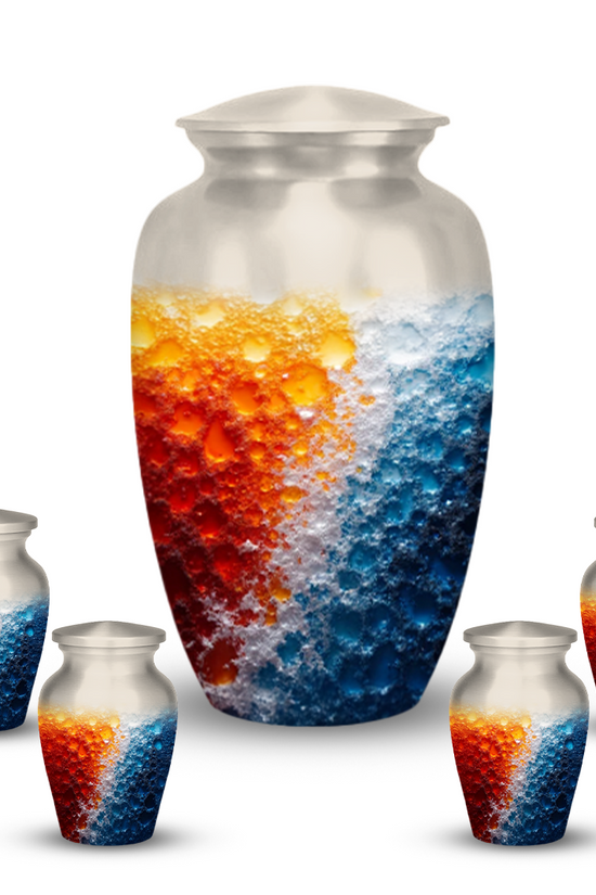 Abstract Design Cremation Urns for Human Ashes – Modern Memorial Urns for Adults, Men or Women