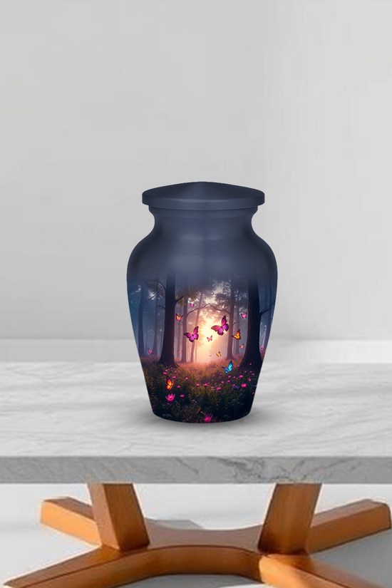 Pink Butterfly Urns for Ashes keepsake Adult Urns for Human Ashes