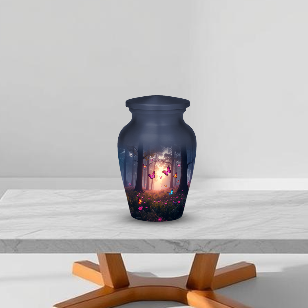 Pink Butterfly Urns for Ashes keepsake Adult Urns for Human Ashes