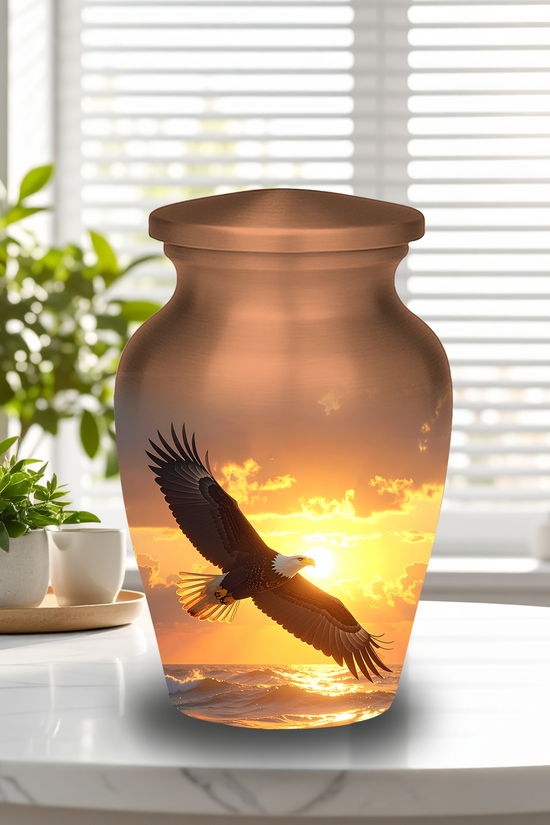 Small eagle urns for ashes mini nature keepsake urns cremation keepsakes 2-3 tablespoon memorial sharing