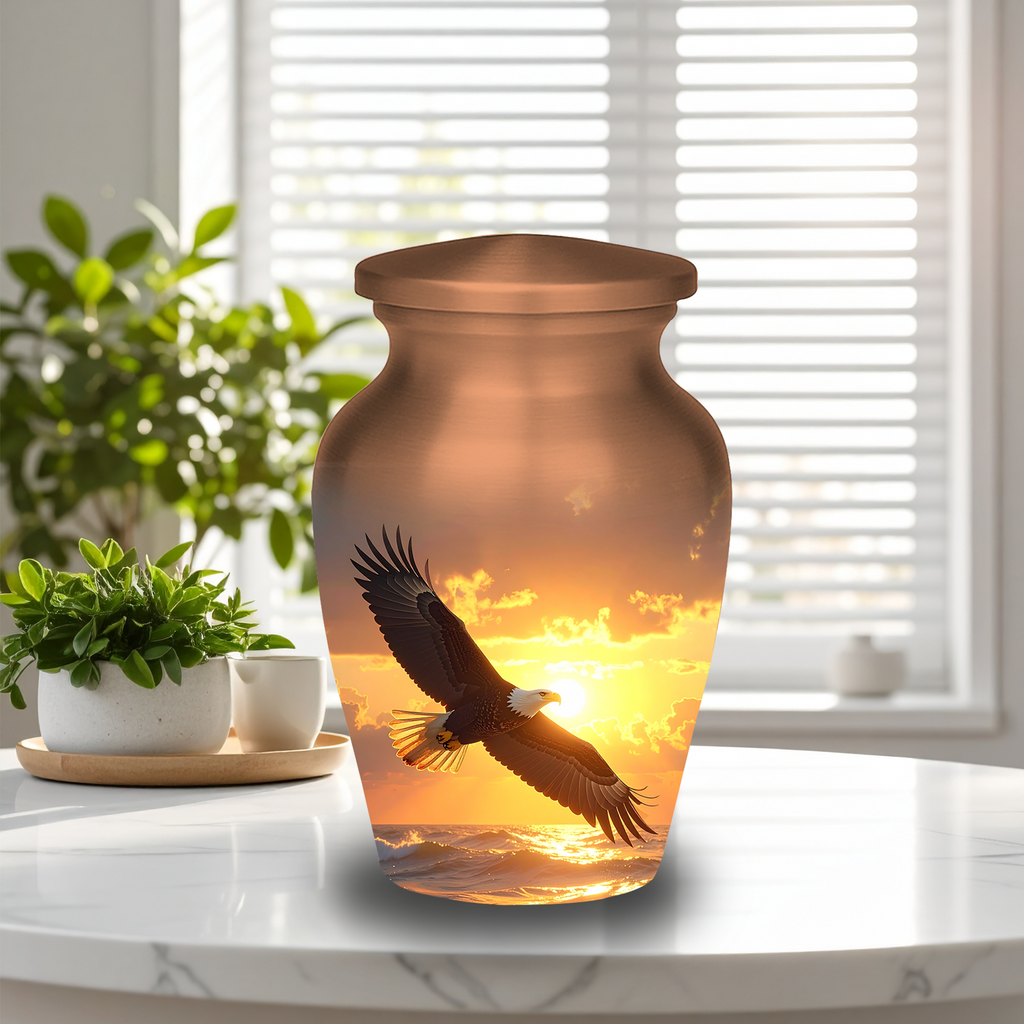 Small eagle urns for ashes mini nature keepsake urns cremation keepsakes 2-3 tablespoon memorial sharing