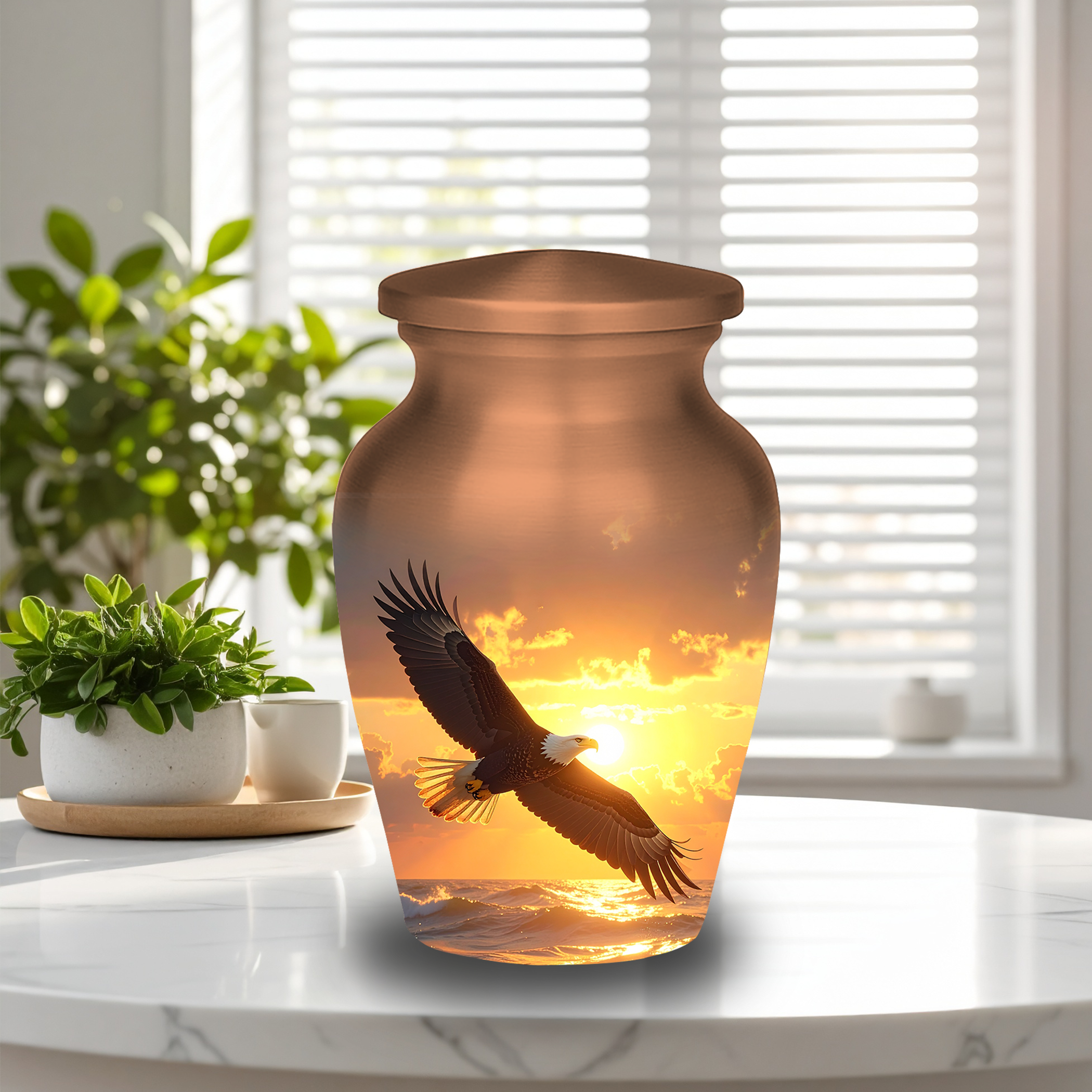 Small eagle urns for ashes mini nature keepsake urns cremation keepsakes 2-3 tablespoon memorial sharing