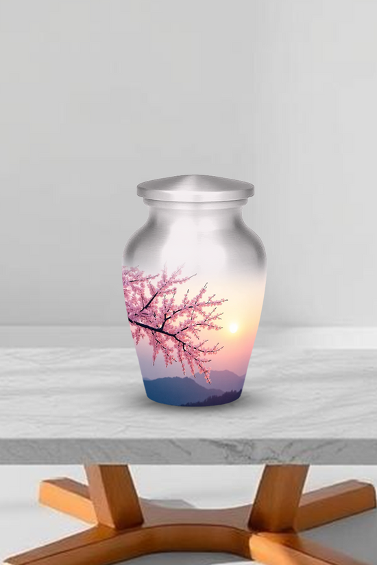 Cherry Blossom Cremation Urn for Human Ashes – Memorial Urns for Women, Mom, or Loved Ones