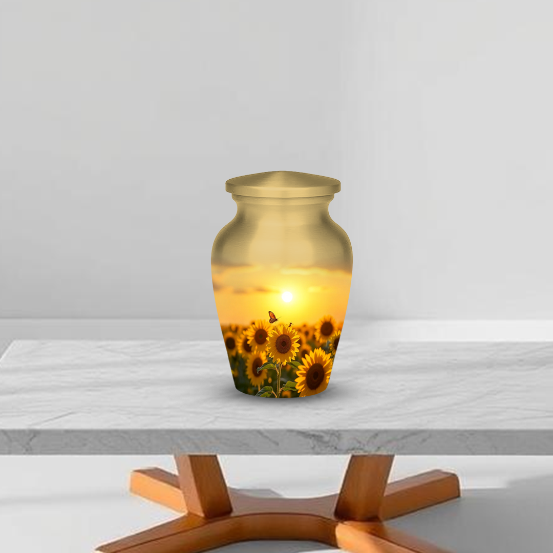 Sunflower Urns for Human Ashes keepsake Memorial Urns for Mom