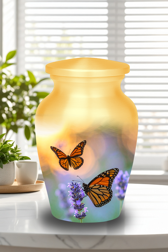 Small urns for ashes mini urn keepsake cremation containers 2-3 tablespoon capacity butterfly memorial
